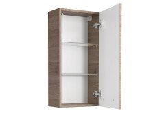 Hängeschrank >Carrie I< in Chrom-Glanz aus Glas - 35x70x20cm (BxHxT)