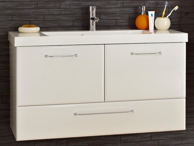 Waschtisch-Set >Carrie II< in Weiß aus Keramik