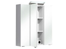 Spiegelschrank >Carrie I< in Weiß-Glanz - 65x70x16cm (BxHxT)