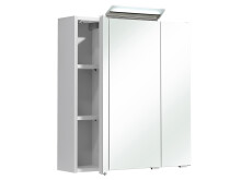 Spiegelschrank >Carrie I< in Weiß-Glanz - 65x70x16cm (BxHxT)