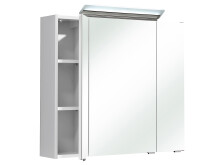 Spiegelschrank >Carrie II< in Weiß-Glanz - 80x70x16cm (BxHxT)