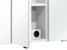 Spiegelschrank >Carrie II< in Weiß-Glanz - 80x70x16cm (BxHxT)