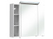 Spiegelschrank >Carrie II< in Weiß-Glanz - 80x70x16cm (BxHxT)