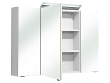 Spiegelschrank >Carrie III< in Weiß-Glanz - 105x70x16cm (BxHxT)