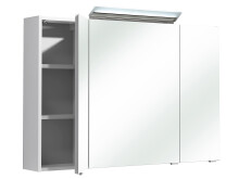 Spiegelschrank >Carrie III< in Weiß-Glanz - 105x70x16cm (BxHxT)