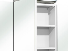 Spiegelschrank >Carrie III< in Weiß-Glanz - 105x70x16cm (BxHxT)