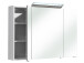 Spiegelschrank >Carrie III< in Weiß-Glanz - 105x70x16cm (BxHxT)