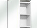 Spiegelschrank >Carrie III< in Weiß-Glanz - 105x70x16cm (BxHxT)