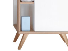 Midischrank >Jenn I< in Weiß/Hochglanz aus...