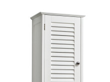 Hochschrank >Jonathan< in Weiß aus MDF - 32x170,5x30cm (BxHxT)