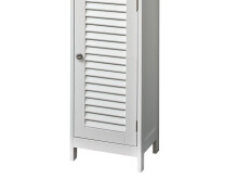 Hochschrank >Jonathan< in Weiß aus MDF - 32x170,5x30cm (BxHxT)