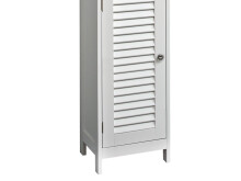 Hochschrank >Jonathan< in Weiß/LI aus MDF - 32x170,5x30cm (BxHxT)