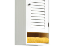 Hängeschrank >Jonathan< in Weiß aus MDF - 32x68x22,5cm (BxHxT)