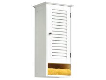 Hängeschrank >Jonathan< in Weiß aus MDF - 32x68x22,5cm (BxHxT)