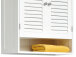 Hängeschrank >Jonathan< in Weiß aus MDF - 60x68x22,5cm (BxHxT)