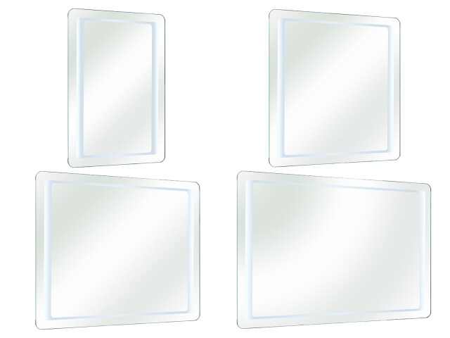LED-Lichtspiegel >Marla II< aus Spiegelglas - 70x3cm (HxT)