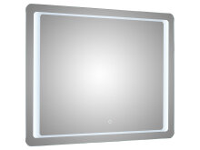 LED-Lichtspiegel >Marla II< aus Spiegelglas - 90x70x3cm (BxHxT)