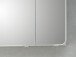 Spiegelschrank >Maire I< in Polarweiß/Hochglanz aus Glas - 90x72x17cm (BxHxT)