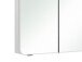 Spiegelschrank >Maire II< in Polarweiß/Hochglanz aus Glas - 120x72x17cm (BxHxT)