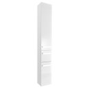 Hochschrank >Maire I< in Chrom-Glanz aus Glas - 30x168x33cm (BxHxT)