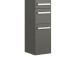 Hochschrank >Maire I< in Chrom-Glanz aus Glas - 30x168x33cm (BxHxT)