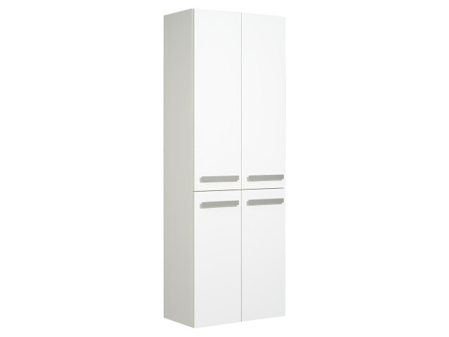 Hochschrank >Maire II< in Chrom-Glanz aus Glas - 60x168x33cm (BxHxT)