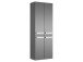 Hochschrank >Maire II< in Chrom-Glanz aus Glas - 60x168x33cm (BxHxT)