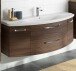 Waschbeckenunterschrank >Akron II< in verchromt aus Metall - 140x49,2x48 (BxHxT)
