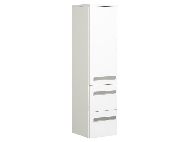 Midischrank >Maire I< in Chrom-Glanz aus Glas - 30x121x33cm (BxHxT)