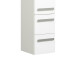 Midischrank >Maire I< in Chrom-Glanz aus Glas - 30x121x33cm (BxHxT)