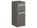 Unterschrank >Maire I< in Chrom-Glanz aus Glas - 30x73x33cm (BxHxT)