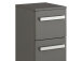 Unterschrank >Maire I< in Chrom-Glanz aus Glas - 30x73x33cm (BxHxT)