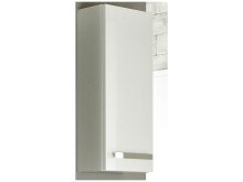 Hängeschrank >Maire< in Chrom-Glanz aus Glas -...