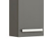 Hängeschrank >Maire< in Steingrau Hochglanz aus Glas - 30x70x17cm (BxHxT)