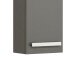 Hängeschrank >Maire< in Steingrau Hochglanz aus Glas - 30x70x17cm (BxHxT)