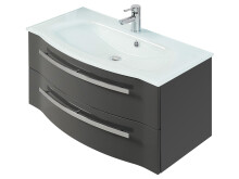 Badezimmer-Set >Maire III< (6-teilig) in Weiß aus Glas