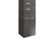 Hochschrank >Akron< in Graphit-Struktur aus Glas - 30x168x33cm (BxHxT)