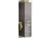 Midischrank >Akron I< in verchromt aus Glas - 30x121,2x33cm (BxHxT)