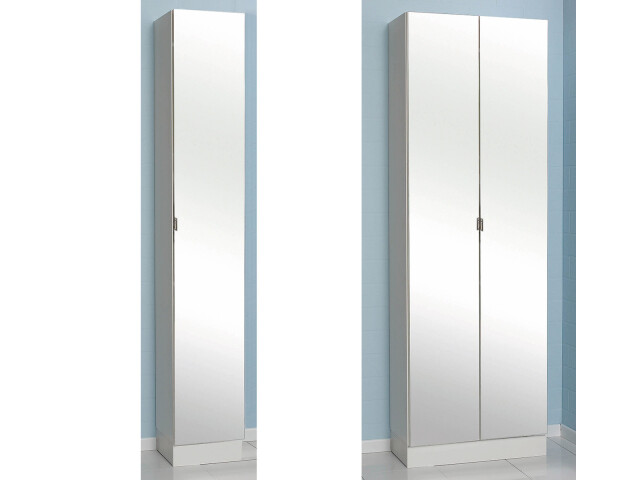 Hochschrank >Adan< in Weiß - siehe Produktbeschreibungx195,5x33cm (BxHxT)