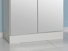 Hochschrank >Adan< in Weiß - siehe Produktbeschreibungx195,5x33cm (BxHxT)