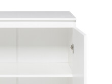 Kommode >Ravenna< in Weiß Matt - 80x80x40cm (BxHxT)