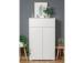 Schuhschrank >Ravenna I< in Weiß/Matt - 80x131x40cm (BxHxT)