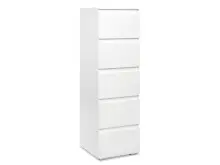 Kommode >Ravenna< in Weiß/Matt - 40x131x45cm...