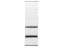 Kommode >Ravenna< in Weiß/Matt - 40x131x45cm (BxHxT)