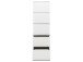 Kommode >Ravenna< in Weiß/Matt - 40x131x45cm (BxHxT)