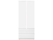 Mehrzweckschrank >Ravenna< in Weiß/Matt - 80x191x40cm (BxHxT)