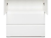Mehrzweckschrank >Ravenna< in Weiß/Matt - 80x191x40cm (BxHxT)