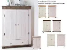 Drehtürenschrank >Silvana< in Weiß matt...