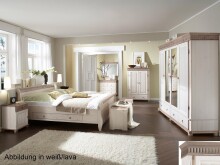 Drehtürenschrank >Silvana< in Weiß matt Lack - 100x147x40 (BxHxT)