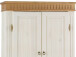 Drehtürenschrank >Silvana< in Weiß matt Lack - 100x147x40 (BxHxT)
